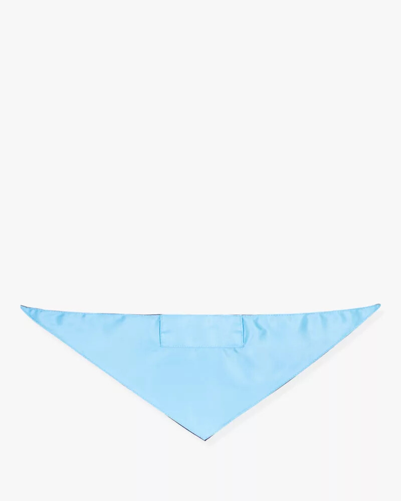 bandana para animais de estimação com estampa de bolinhas em aquarela tamanho pm azul marinho.