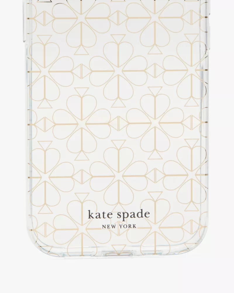 capa para iphone 15 pro max com estampa de flor de espadas dourada e multicolorida.