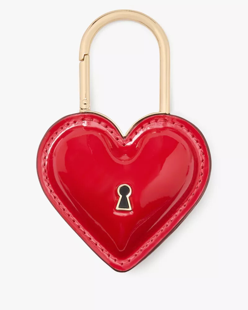pingente para bolsa chave do meu coração em tom cereja vermelho