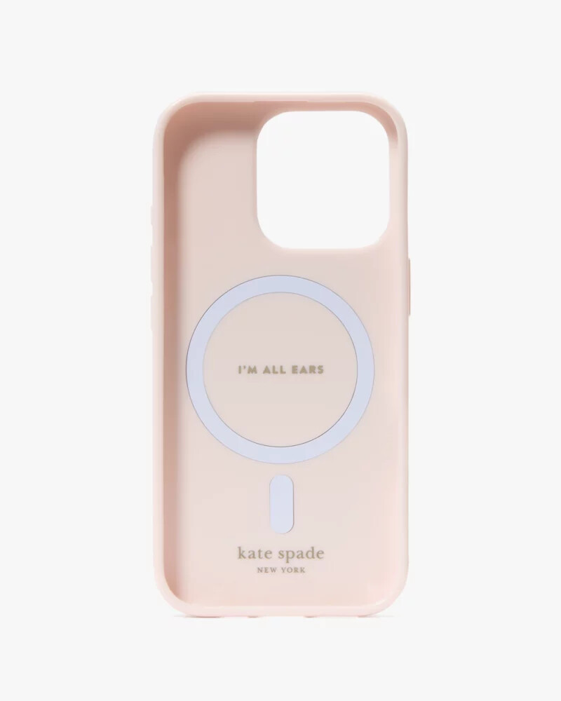 capa para iphone 16 pro com estampa de amor-perfeito da primavera cor blush e multicolorida.