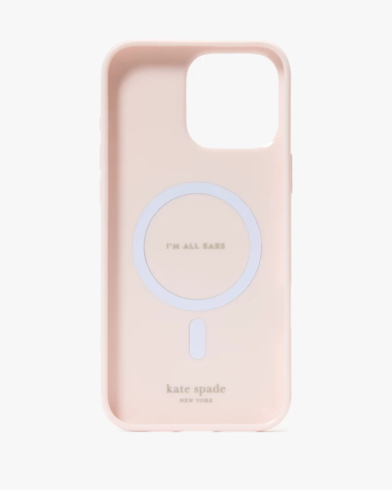 capa para iphone 16 pro max com estampa de amor-perfeito da primavera cor blush e multicolorida.