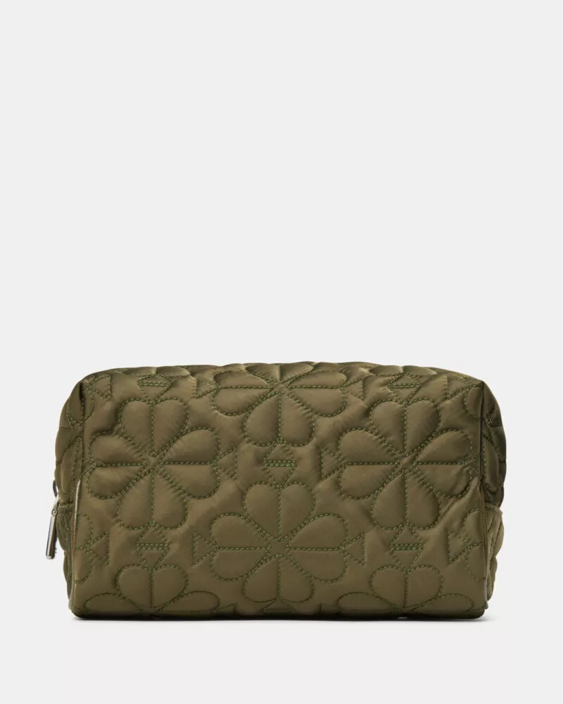 tilly acolchoado pequeno cosmético oolong verde
