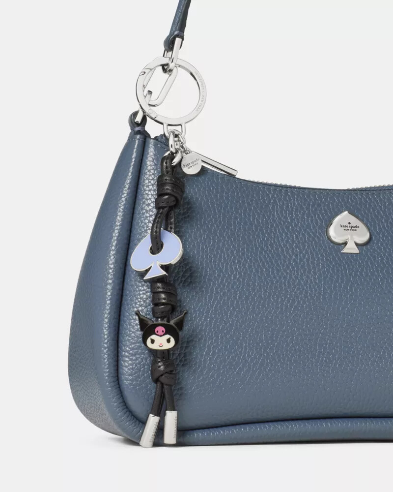 pingente para bolsa hello kitty e amigos x kate spade new york com nó de esmalte preto e multicolorido