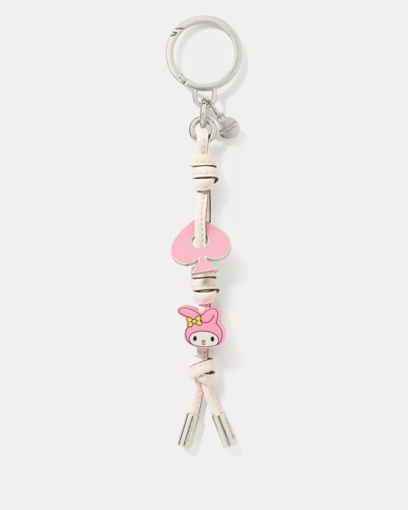 pingente para bolsa hello kitty e amigos x kate spade new york my melody em esmalte rosa multicolorido