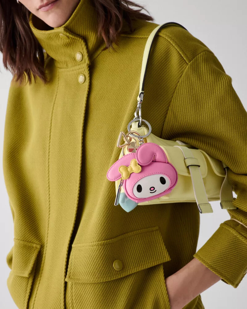 hello kitty e amigos x kate spade new york pingente de bolsa 3d my melody rosa multicolorido