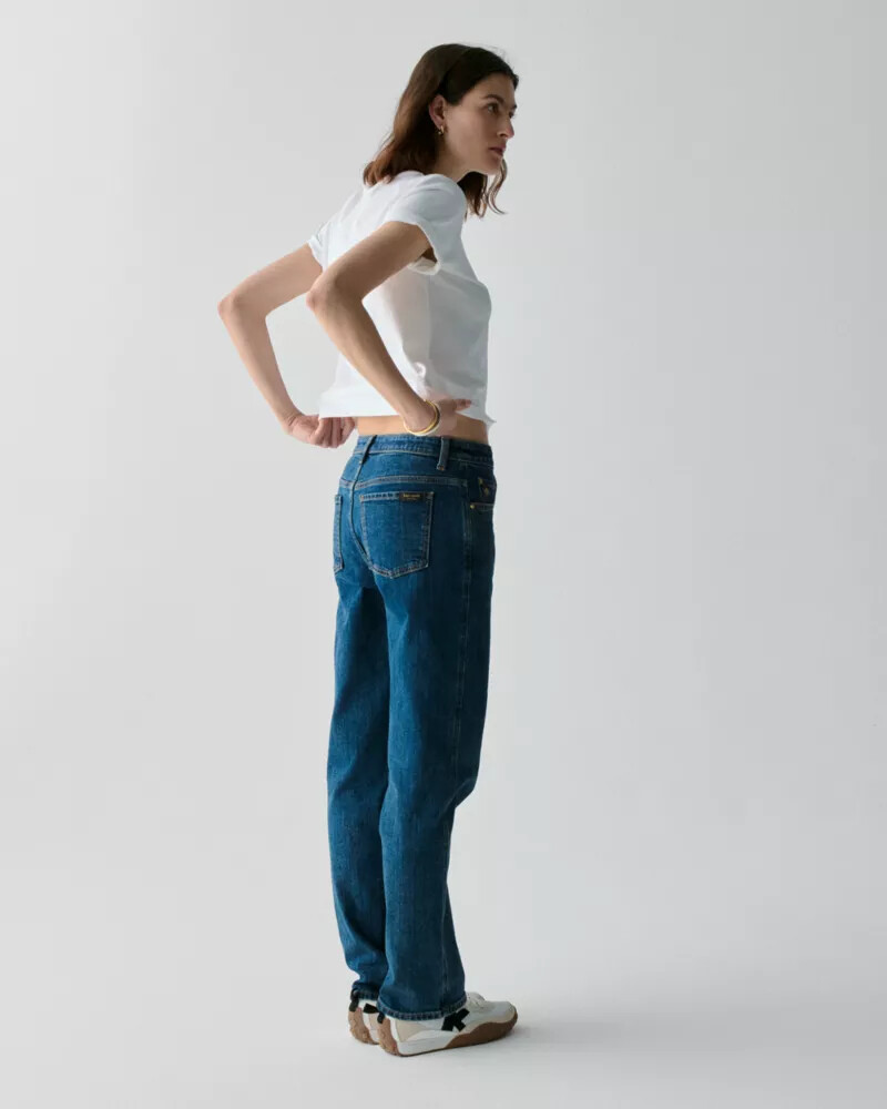 calça jeans reta lavagem hudson