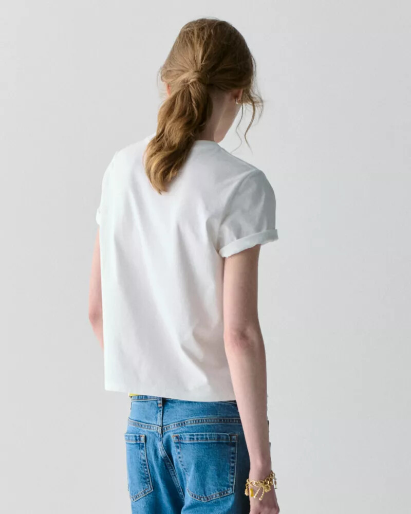 camiseta sam icon logo branca.
