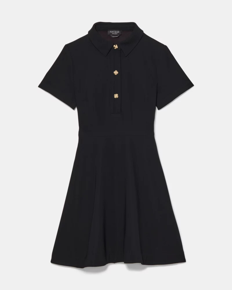 vestido mini polo preto