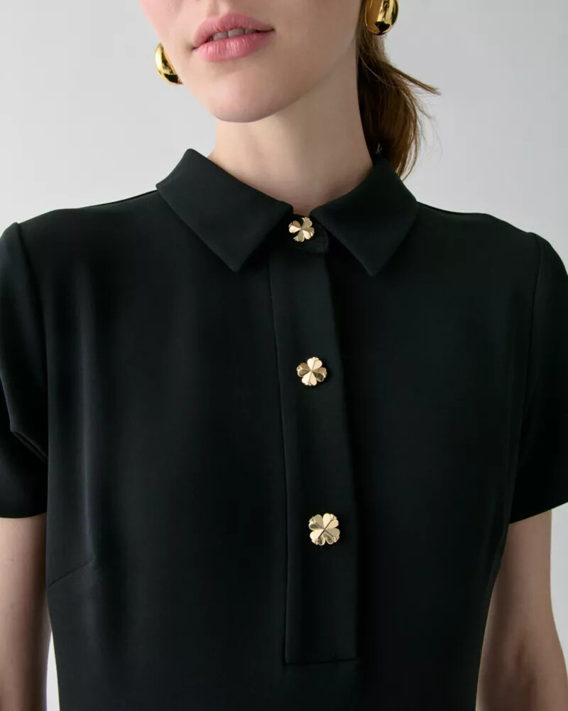vestido mini polo preto