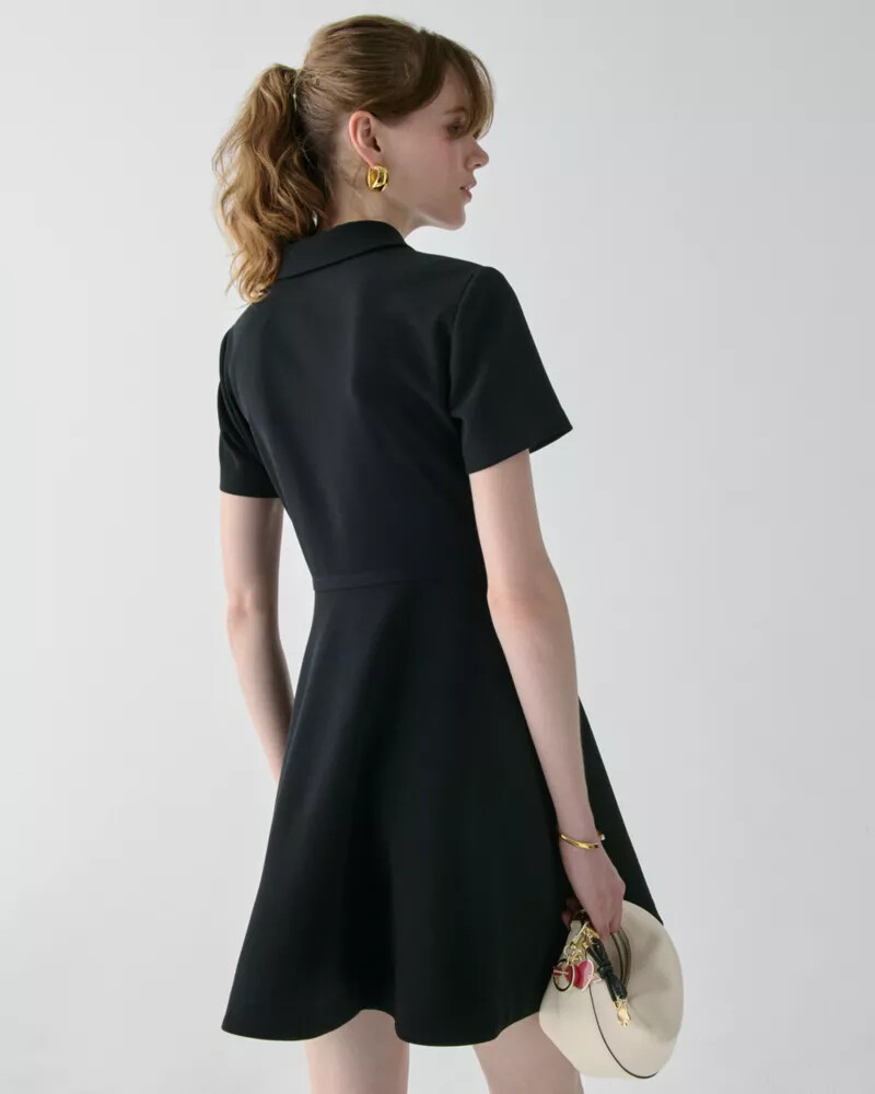 vestido mini polo preto