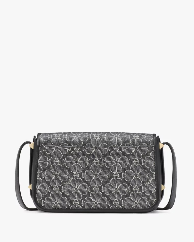bolsa transversal liv spade flower preta multicolorida