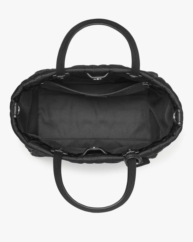 bolsa pequena acolchoada tilly preta.