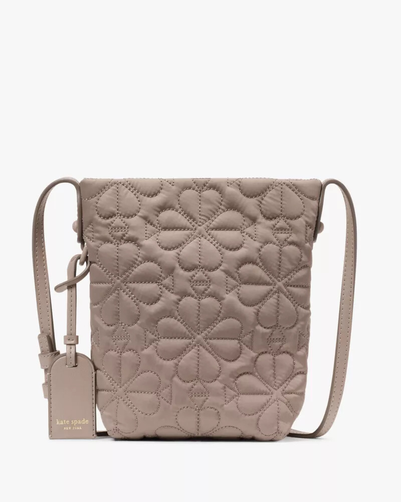 bolsa transversal pequena acolchoada tilly com estampa de paisagem urbana