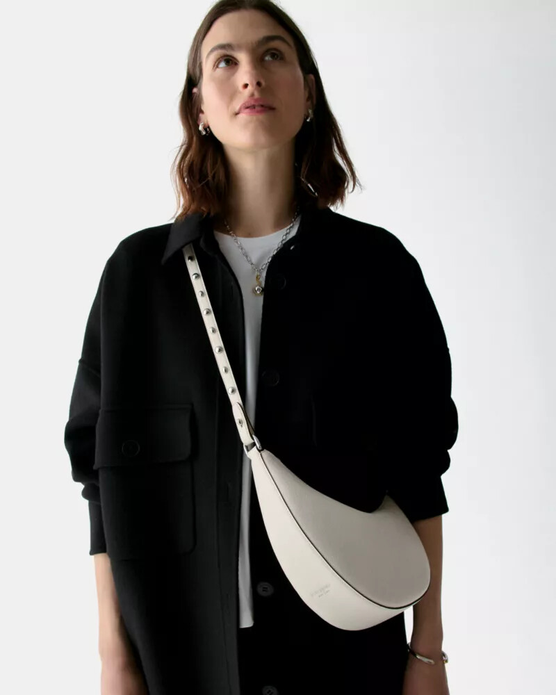 bolsa transversal duo leite de caju