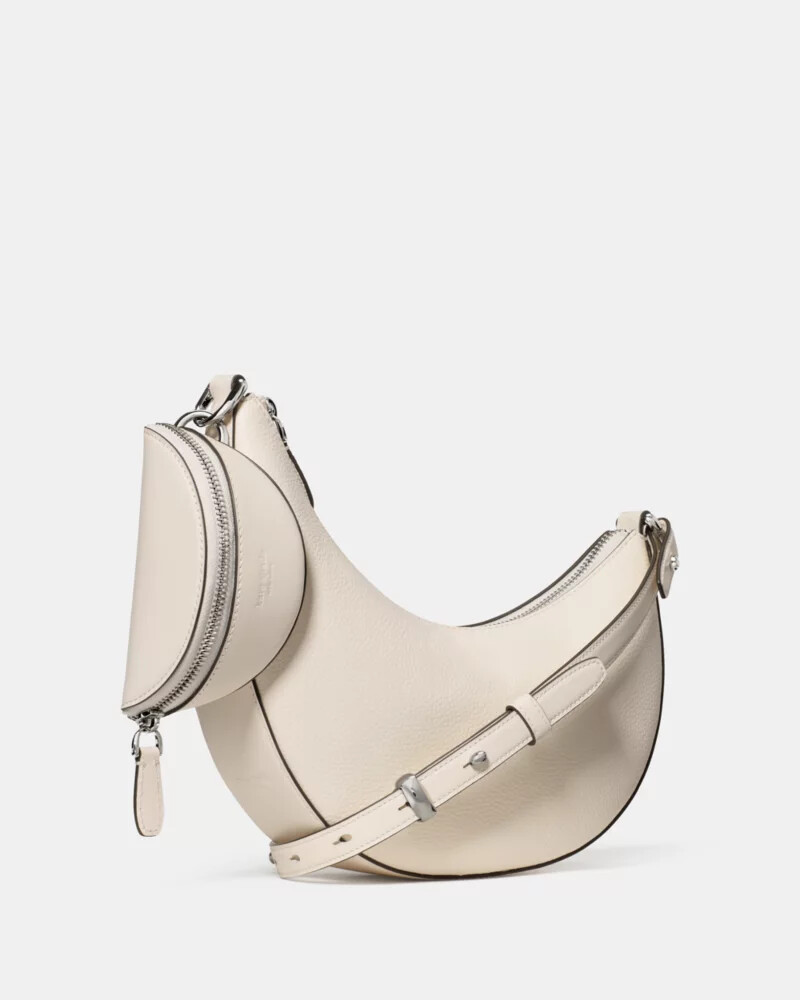 bolsa transversal duo leite de caju