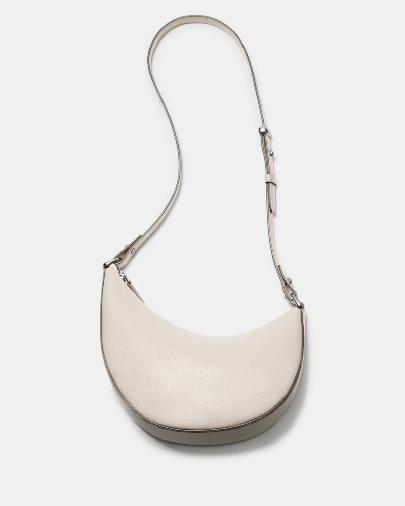 bolsa transversal duo leite de caju