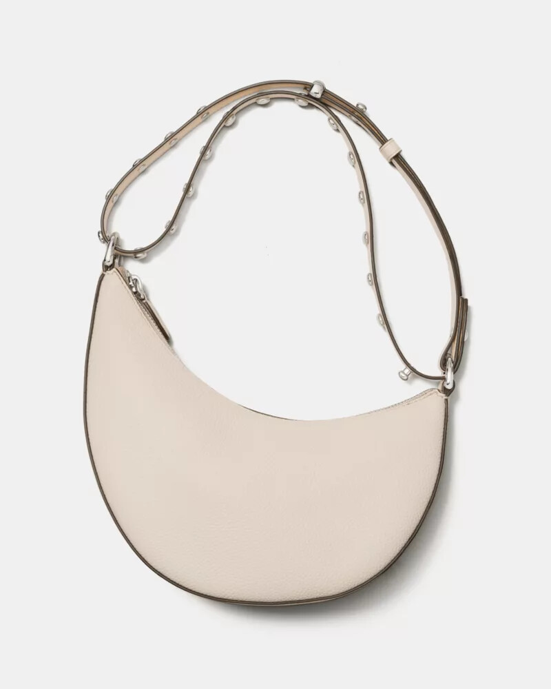 bolsa transversal duo leite de caju