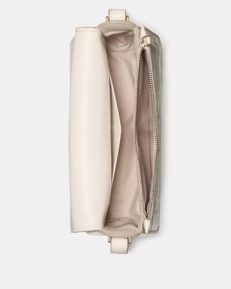 bolsa transversal liv crinkle patent leite de caju