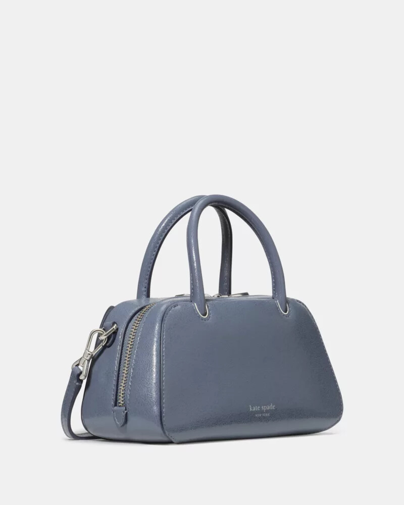 mini bolsa gracie glazed cinza-claro