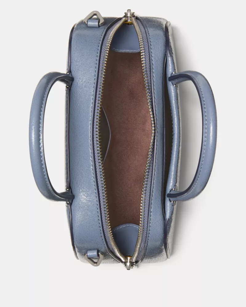 mini bolsa gracie glazed cinza-claro