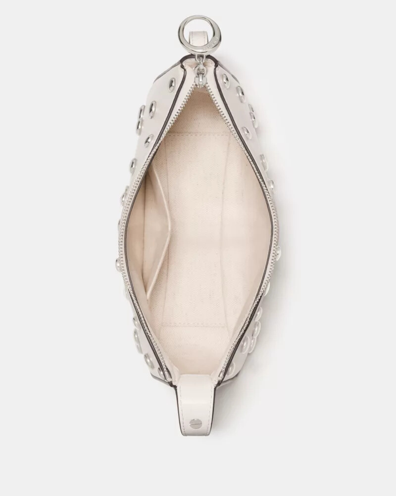 bolsa transversal halo tachas creme