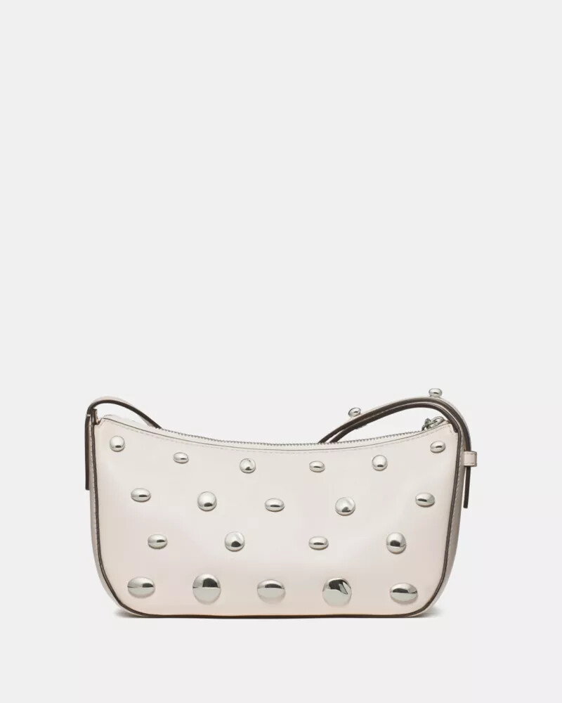 bolsa transversal halo tachas creme