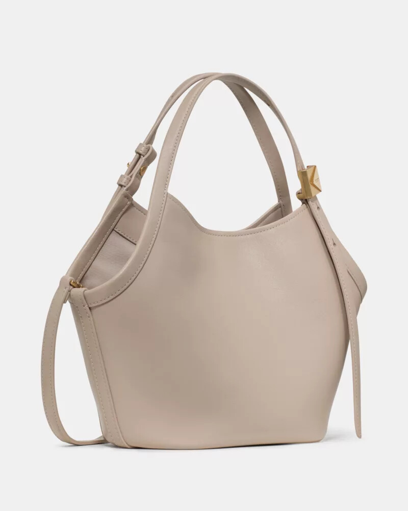 bolsa tote pequena deco tulip cor quartzo pebble