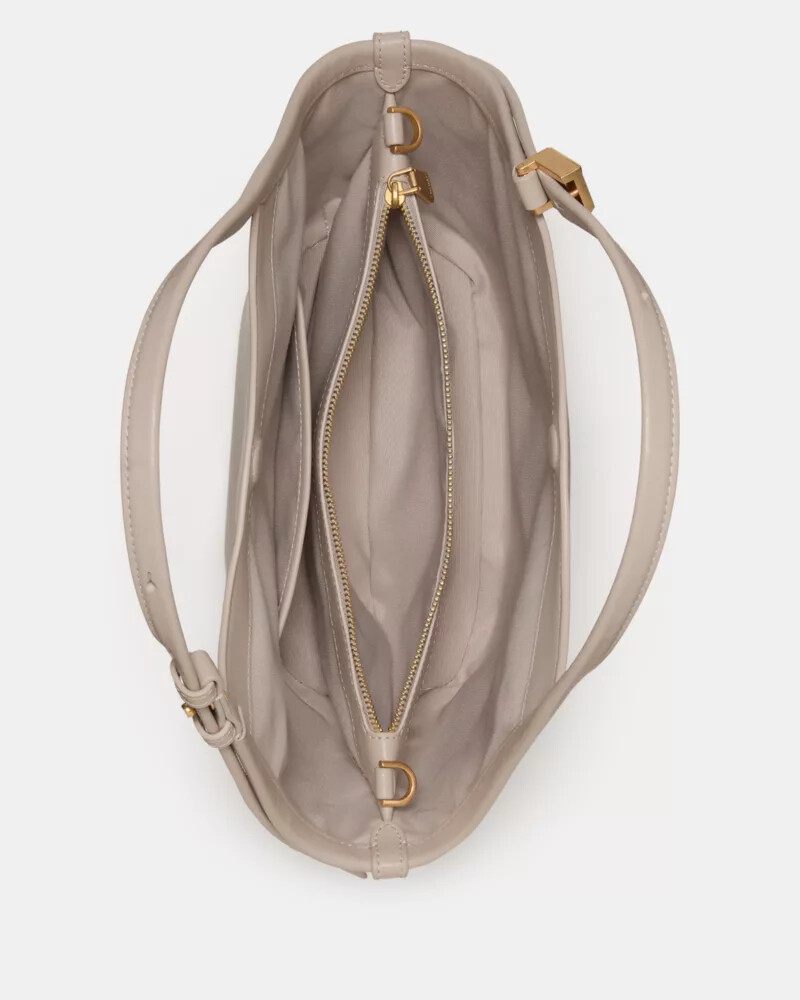 bolsa tote pequena deco tulip cor quartzo pebble