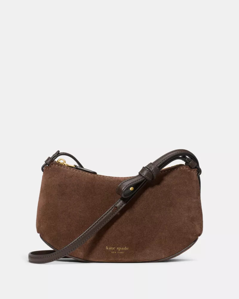 bolsa transversal loop suede hot fudge multi