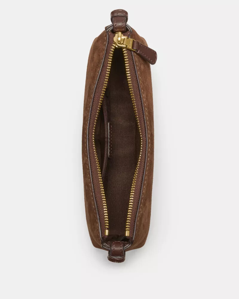 bolsa transversal loop suede hot fudge multi