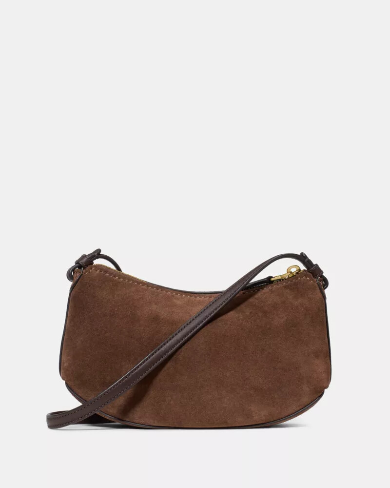 bolsa transversal loop suede hot fudge multi