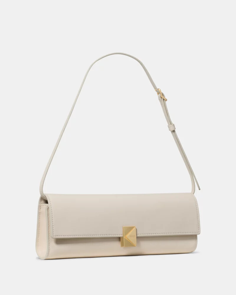 bolsa de ombro mini macia deco cor leite de caju
