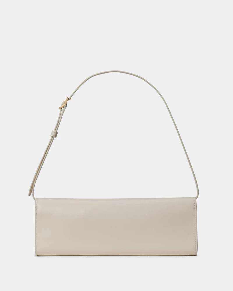 bolsa de ombro mini macia deco cor leite de caju
