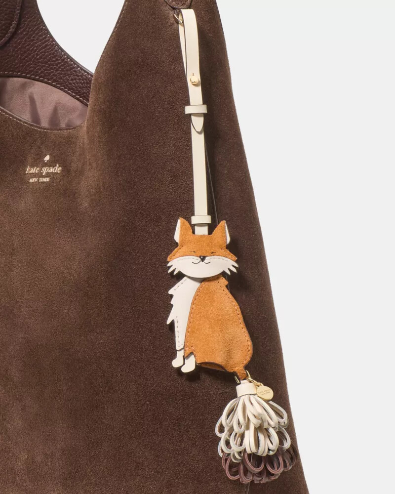 pingente de bolsa critters ginger fox biscotti multi