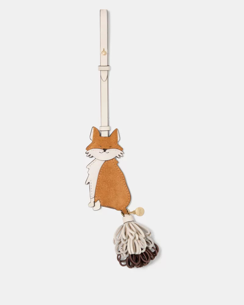 pingente de bolsa critters ginger fox biscotti multi