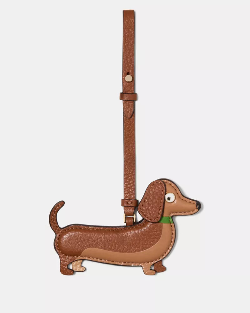 pingente de cachorro para bolsa cor de gengibre quente.