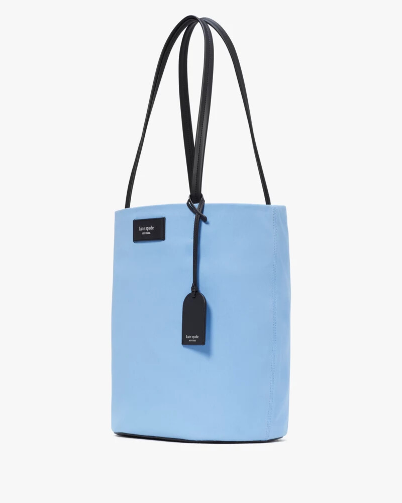 bolsa tote grande on purpose canvas azul astral