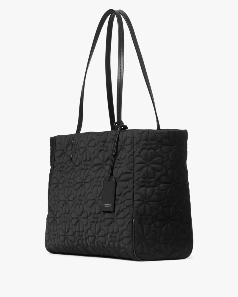 bolsa tote média acolchoada tilly preta.