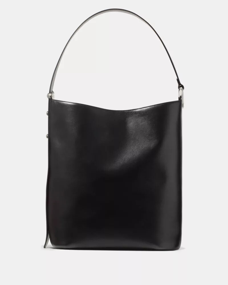 bolsa grande tipo balde halo preta