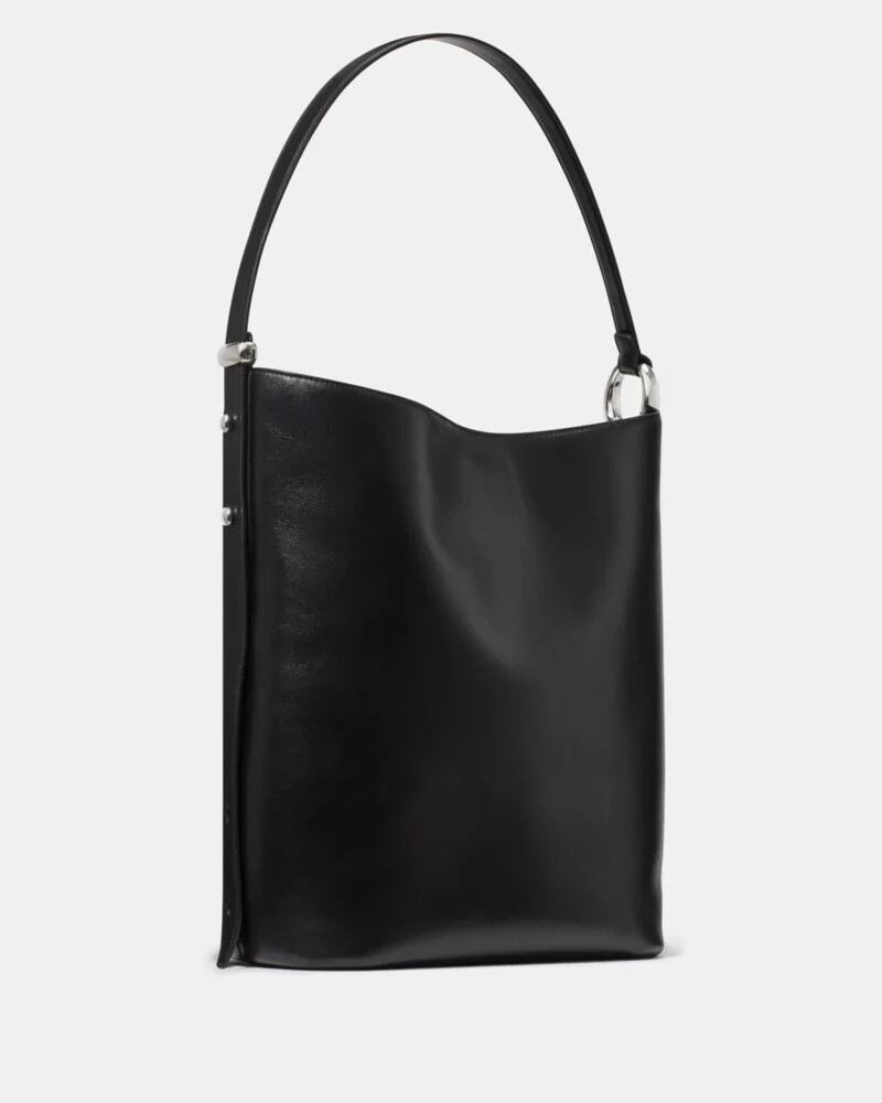 bolsa grande tipo balde halo preta