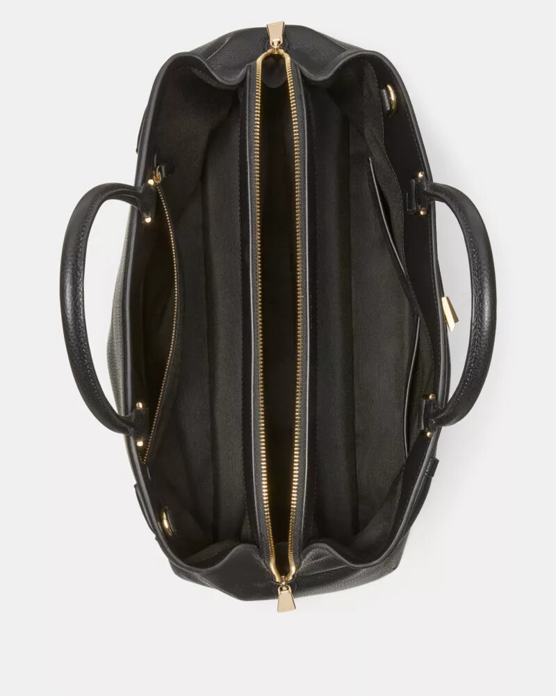 bolsa tote deco work preta