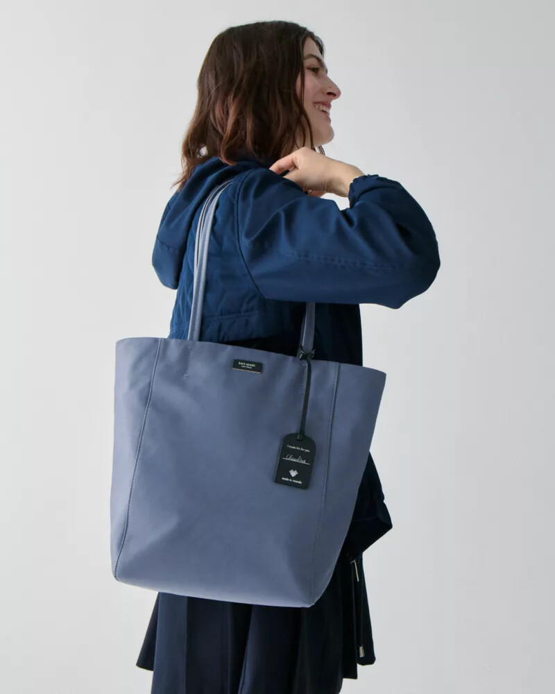 bolsa tote grande on purpose cinza cinder