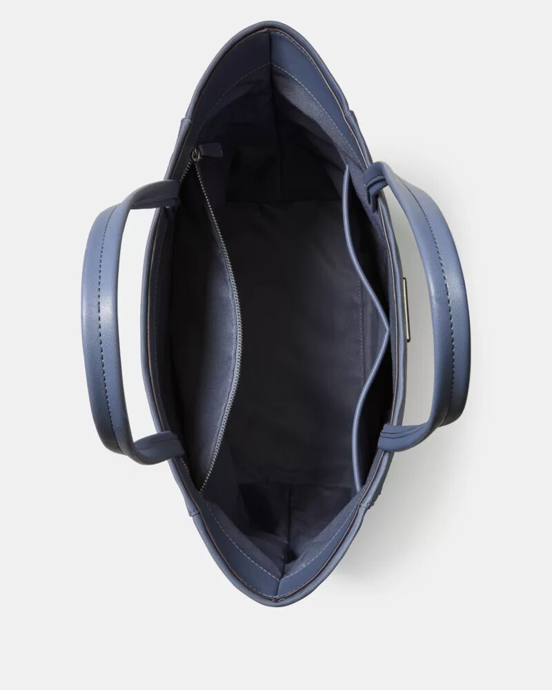 bolsa tote grande on purpose cinza cinder
