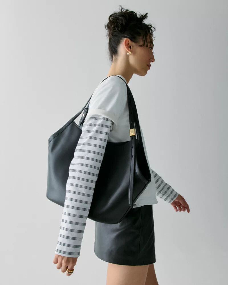 bolsa tote deco tulip preta