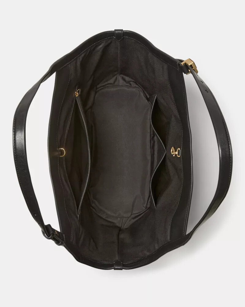 bolsa tote deco tulip preta