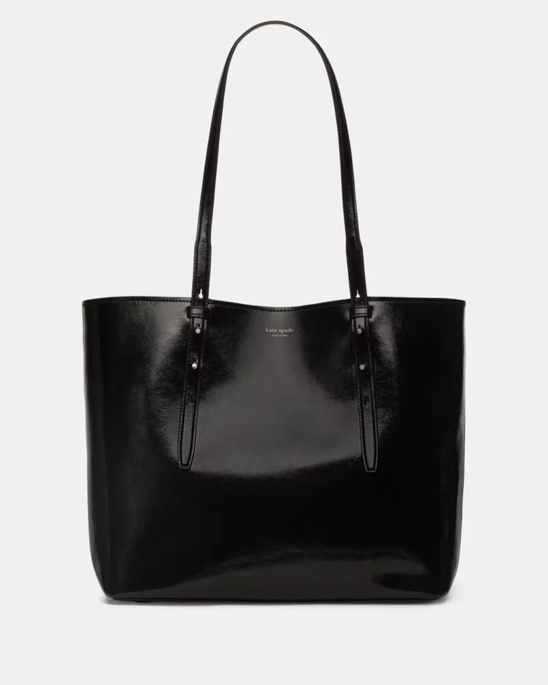 bolsa tote do it all patent preta