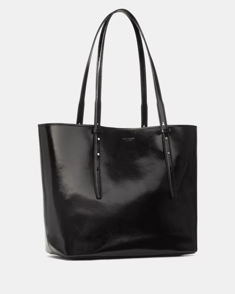 bolsa tote do it all patent preta