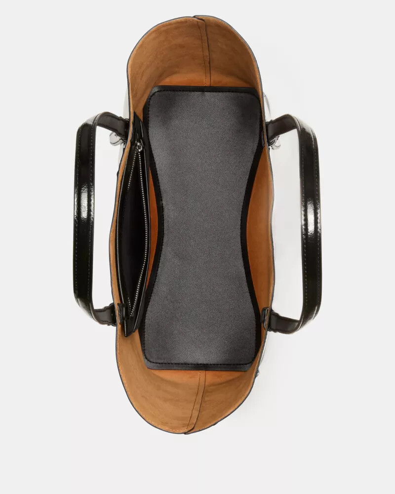 bolsa tote do it all patent preta