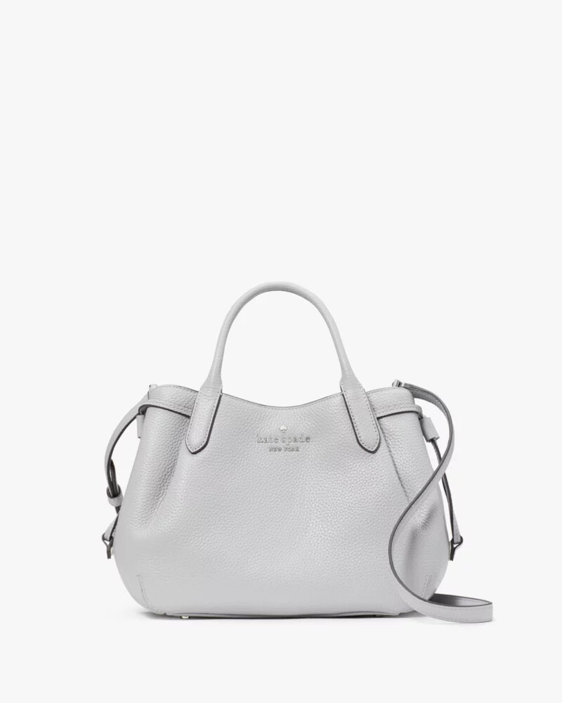 bolsa pequena dumpling satchel bag cinza montanha
