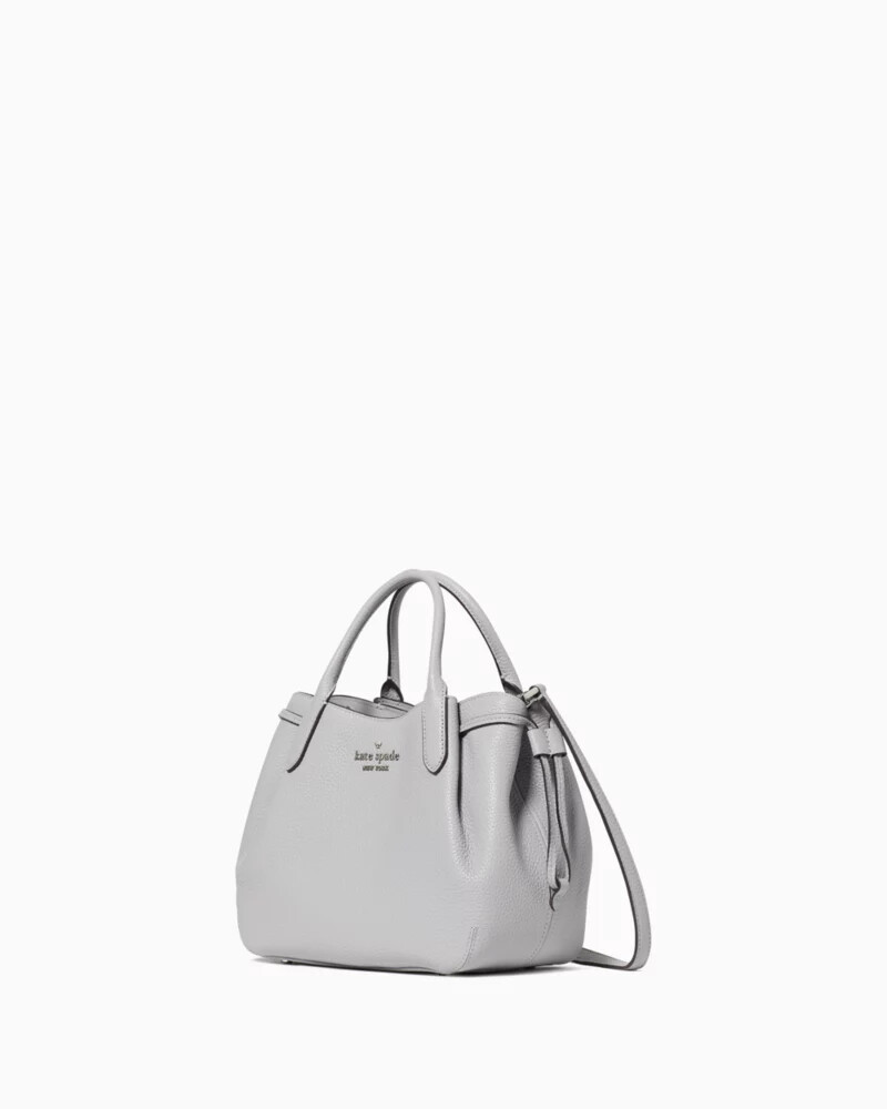bolsa pequena dumpling satchel bag cinza montanha